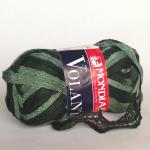 Пряжа "Volant Color" темно-зеленая 30м/50гр 100% акрил "Mondial" (Италия)