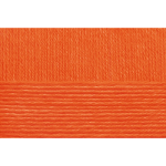 Пряжа "Детский каприз" цв. 284 оранжевый 50% мериносовая шерсть 50% фибра 10х50гр / 225м "Пехорка"