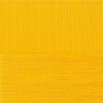 Пряжа "Классический хлопок" цв. 012 желток 100% хлопок 5х100гр / 250м "Пехорка"