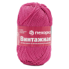 Пряжа "Винтажная" цв. 439 малиновый 100% хлопок 5х100гр / 240м "Пехорка"