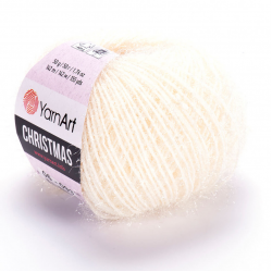 Пряжа "Christmas" цв. 06 молочный 100% полиамид 50гр / 142м "YarnArt" (Турция)