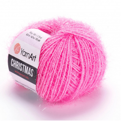 Пряжа "Christmas" цв. 08 розовый 100% полиамид 50гр / 142м "YarnArt" (Турция)