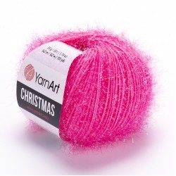 Пряжа "Christmas" цв. 09 тёмн. розовый 100% полиамид 50гр / 142м "YarnArt" (Турция)