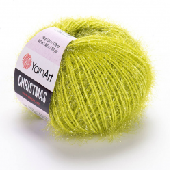 Пряжа "Christmas" цв. 37 салатовый 100% полиамид 50гр / 142м "YarnArt" (Турция)