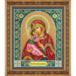 Набор для вышивания бисером “Пресвятая Богородица Владимирская” “Паутинка”