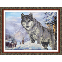 Набор для вышивания бисером “Волк” “Паутинка”