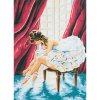 Канва с рисунком для вышивания гобелена "Балерина" 30х40см "Collection D’art"