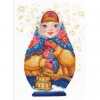Набор для вышивания "Матрешка. Зимняя краса" "Алиса"