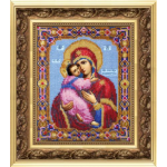Набор для вышивания бисером “Икона Божьей Матери Владимирская” “Чаривна Мить”