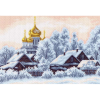 Канва с рисунком "Деревушка" "Матренин Посад"