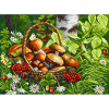 Канва с рисунком "Первые грибы" "Матренин Посад"