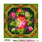 Канва с рисунком "Коралловый букет" "Матренин Посад"