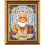 Ткань с рисунком для вышивания бисером “Св. Николай Чудотворец” “Нова Слобода”