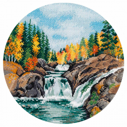Набор для вышивания "Миниатюра. Карелия. Водопад Кивач" "Овен"