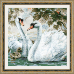 Набор для вышивания "Белые лебеди" "Риолис"