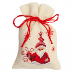 Набор для вышивания Мешочек-саше “Санта с подарком” “Vervaco”