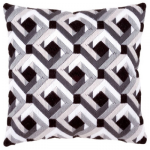 Набор для вышивания Подушка “Черно-белые квадраты” 40х40см “Vervaco”