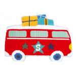 Набор для вышивания Подушка фигурная “Каникулы на автобусе” 57х40см “Vervaco”