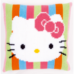 Набор для вышивания Подушка “Hello Kitty полоски” 40х40см “Vervaco”