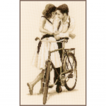 Набор для вышивания “Пара с велосипедом” “Vervaco”