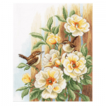 Набор для вышивания “Птицы на розах” “Vervaco”