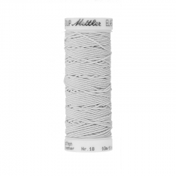 Нить-резинка "Elastic" цв. 1000 белый 10м "Amann group Mettler" (Германия)