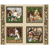 Ткань для пэчворк 112-28941 из коллекции "Четыре лапки" "Fabri-Quilt" (США)