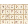 Ткань для пэчворк (60x110см) 31008-10 из коллекции "Kate Greenaway" "Lecien" (Япония)