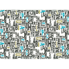 Ткань для пэчворк (50x55см) 31713-70 из коллекции "Moji Palette" "Lecien" (Япония)