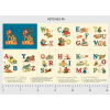 Ткань для пэчворк (60x110см) 691PA из коллекции "Alphabet Story" "P&B"(США)