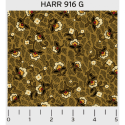 Ткань для пэчворк (50x55см) 916G из коллекции "Harrington" "P&B"(США)