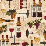 Ткань для пэчворк (50x55см) 15975-14 из коллекции "Виноградник" "Robert Kaufman"(США)