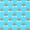 Ткань для пэчворк (50x55см) 17165-4 из коллекции "Happy Little Unicorns" "Robert Kaufman"(США)