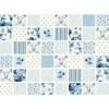 Ткань для пэчворк (60x110см) 25375BLU из коллекции "Symphony rose"