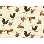 Ткань для пэчворк (50x55см) 25529MUL из коллекции "French country roosters"