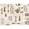Ткань для пэчворк (50x55см) 25933BEI из коллекции "Ivory Kitchen" "Red Rooster Fabrics"
