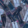 Ткань для пэчворк (50x55см) 24404BLU из коллекции "Diamond and Denim" "SPX Fabrics" (США)
