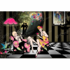 Ткань для пэчворк (60x110см) 25096GRY из коллекции "Dance and romance" "SPX Fabrics" (США)