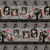 Ткань для пэчворк (75x110см) 25098GRY из коллекции "Dance and romance" "SPX Fabrics" (США)