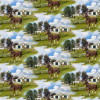 Ткань для пэчворк (60x110см) 25323MUL из коллекции "World of Horses" "SPX Fabrics" (США)