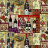 Ткань для пэчворк (60x110см) 25332MUL из коллекции "Wine country" "SPX Fabrics" (США)