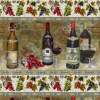 Ткань для пэчворк (60x110см) 25333MUL из коллекции "Wine country" "SPX Fabrics" (США)