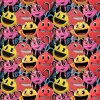 Ткань для пэчворк (60x110см) 25341MUL из коллекции "PacMan" "SPX Fabrics" (США)