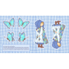 Ткань для пэчворк (60x110см) 25355BLU из коллекции "Хобби Холли" "SPX Fabrics" (США)