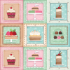 Ткань для пэчворк (60x110см) 25493MUL из коллекции "Sugary sweet" "SPX Fabrics" (США)