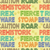 Ткань для пэчворк (60x110см) 26428YEL из коллекции "Dino Might" "SPX Fabrics" (США)