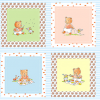 Ткань для пэчворк (60x110см) 4503-356 из коллекции "Bobbis picnic" "Stof" (Дания)