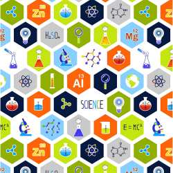 Ткань для пэчворк (50x55см) 801-756 из коллекции "Chemisty" "Stof" (Дания)