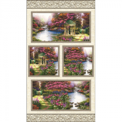 Ткань для пэчворк (60x110) 84-5215 из коллекции "Thomas Kinkade" "Zweigart"