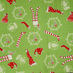 Ткань для пэчворк (50x55) 301-1115из коллекции "Pixie Noel" "Zweigart"